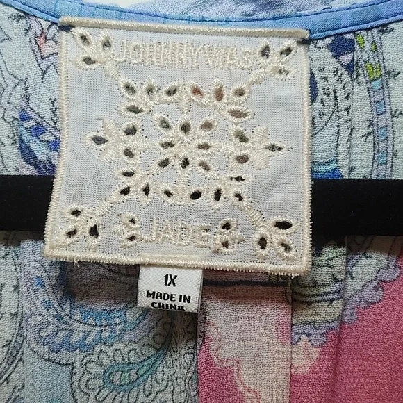 Johnny Was Cordelia Easy Midi Dress Paisley Coastal Sz 1X - Picture 15 of 16